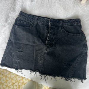 Free People Mini Jean Skirt